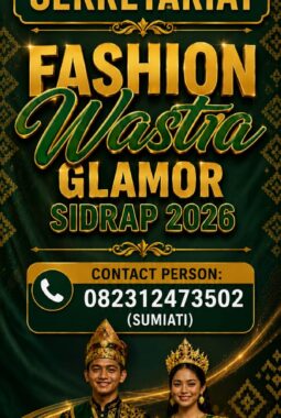 Lestarikan Budaya Nasional, JMSI Sidrap Gelar Lomba Fashion Wastra Glamour Sidrap 2026